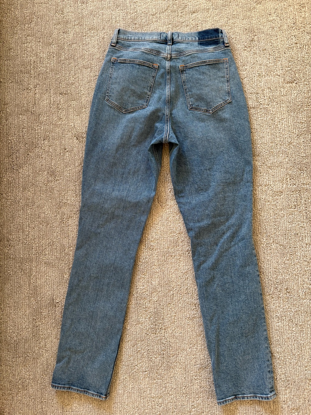 Abercrombie & Fitch High-Rise curve Love Blue Straight Jeans Mom Jeans Size 29 - Picture 4 of 5